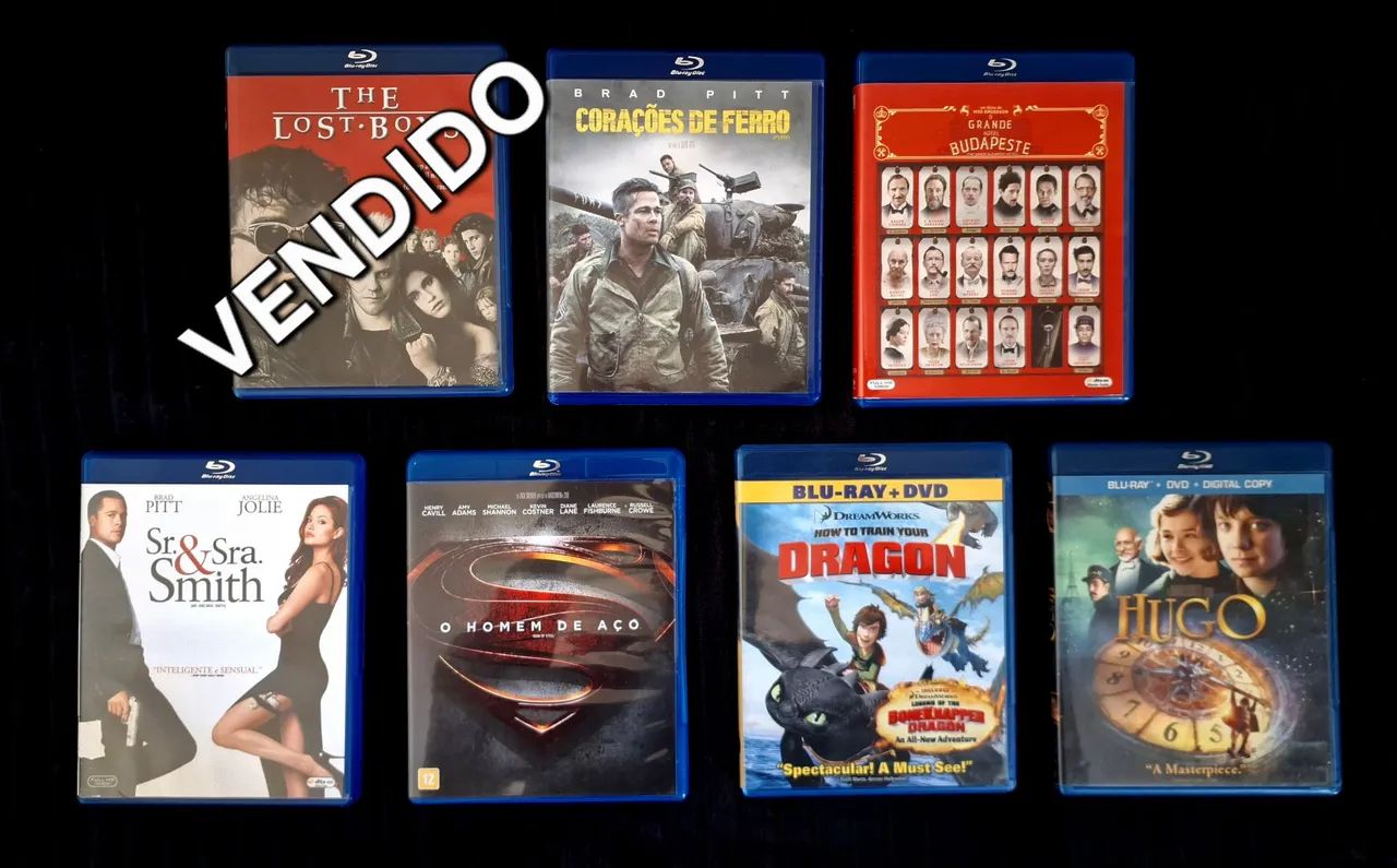 Blu-rays O Homem de Aço, Corações de Ferro, Sr. e Sra. Smith, Etc!!