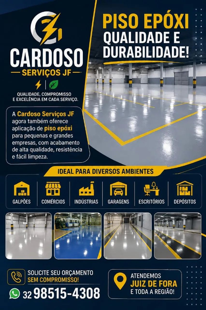 Piso epóxi de qualidade