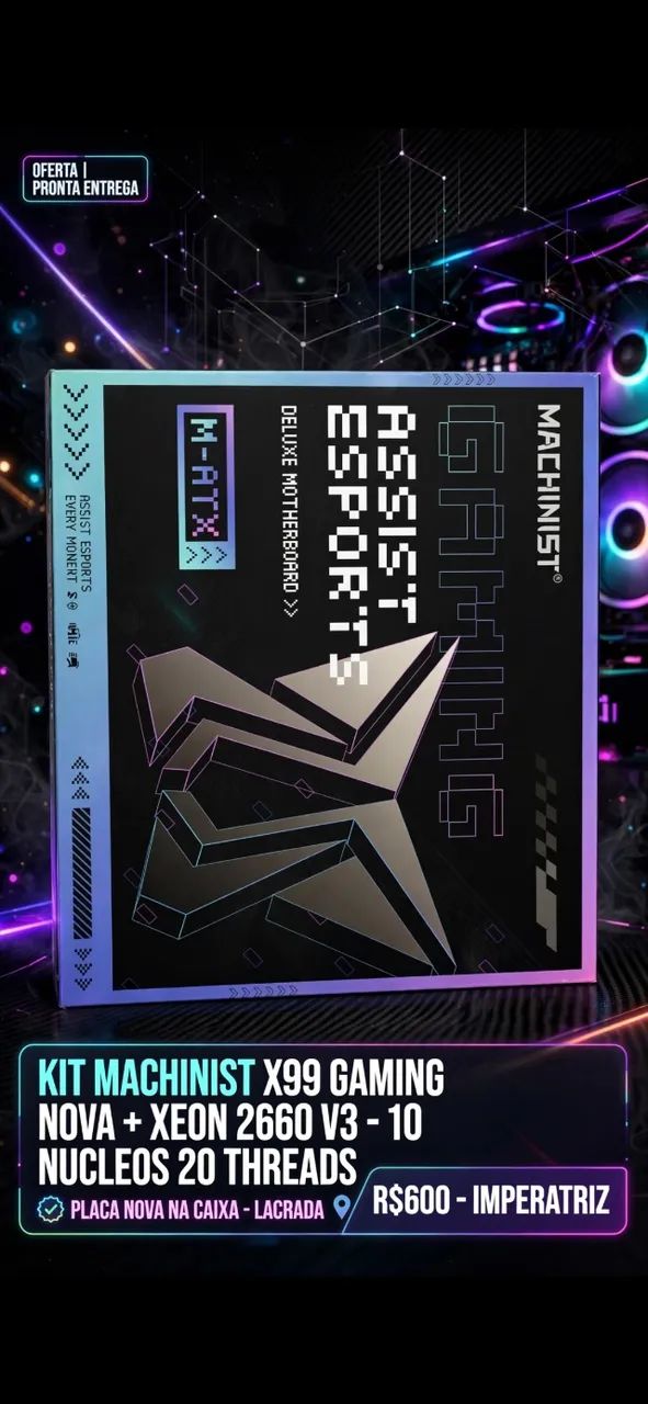 Placa mãe + processador