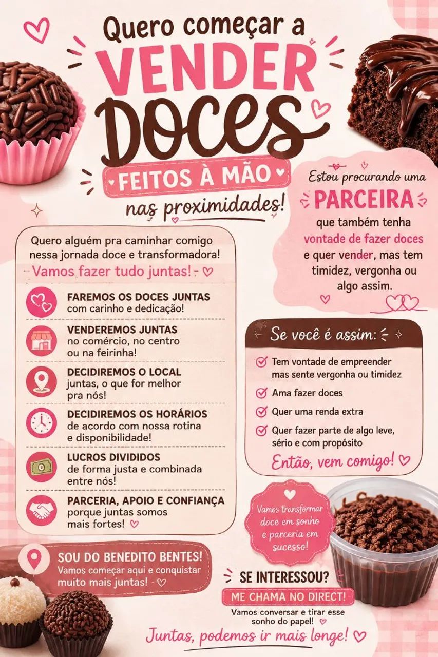 Venha vender doces comigo