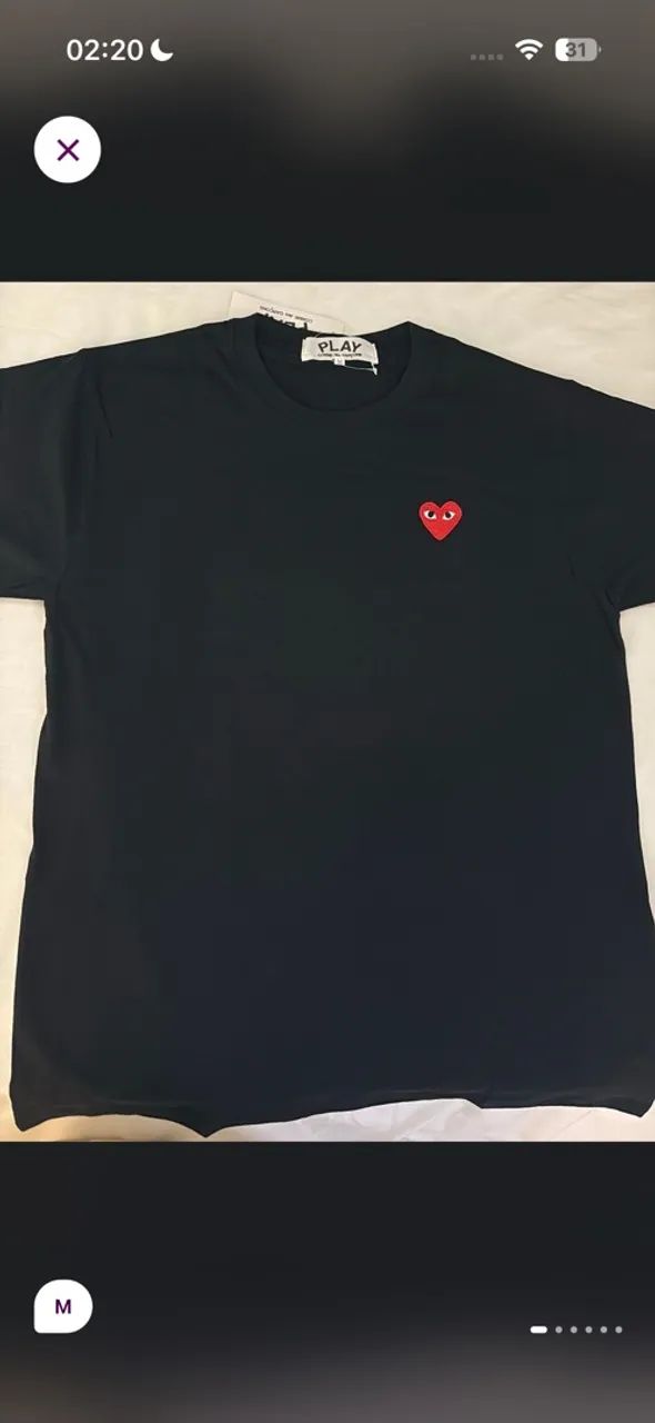 Blusa cdg 1.1nova 