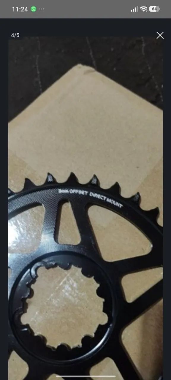 Coroa gxp linha Sram da Zrace 32 34 e 36 dentes zero na caixa  - Foto 2