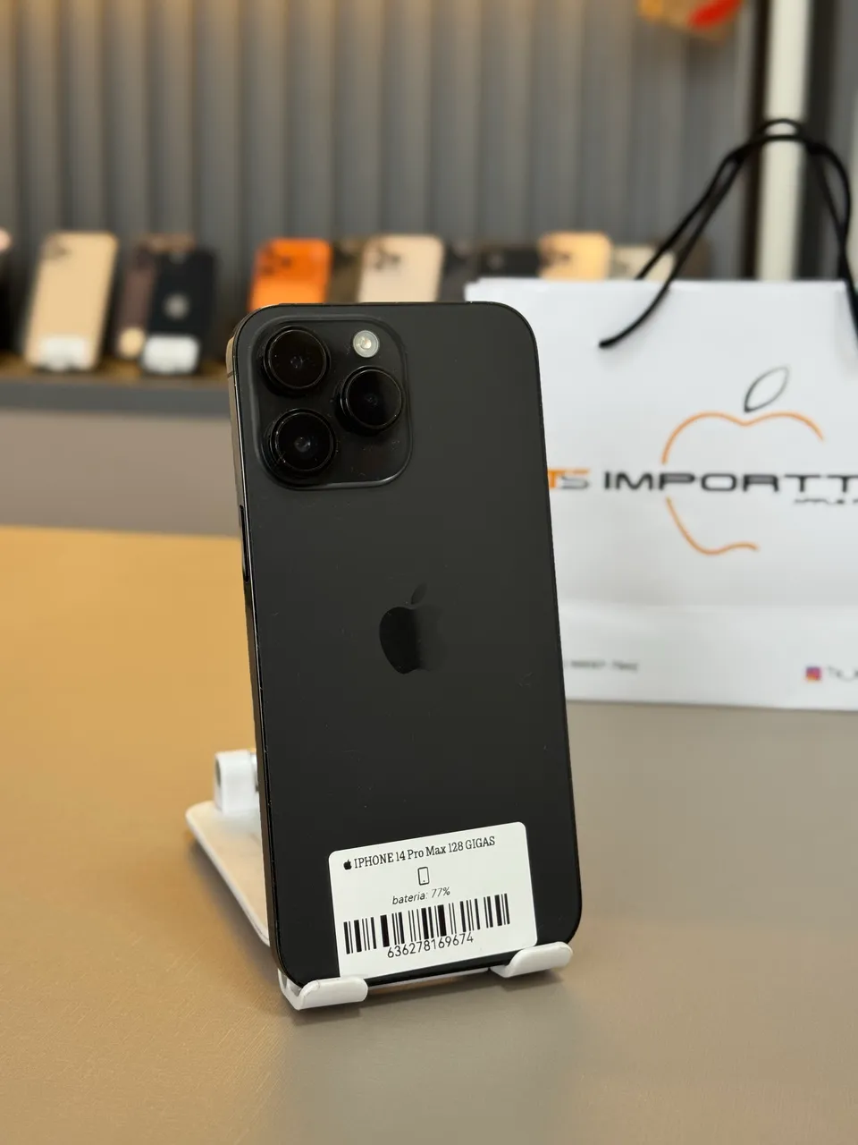 iPhone 14 Pro Max 128gb Preto CHIP FÍSICO E E-SIM - Celulares e