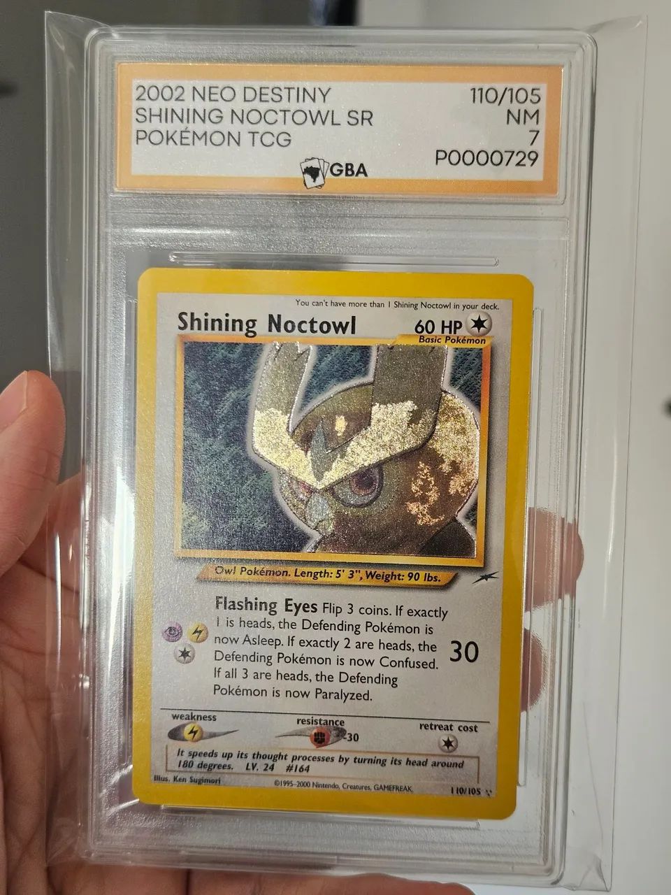 Shining Noctowl - NM -  Nota 7 GBA