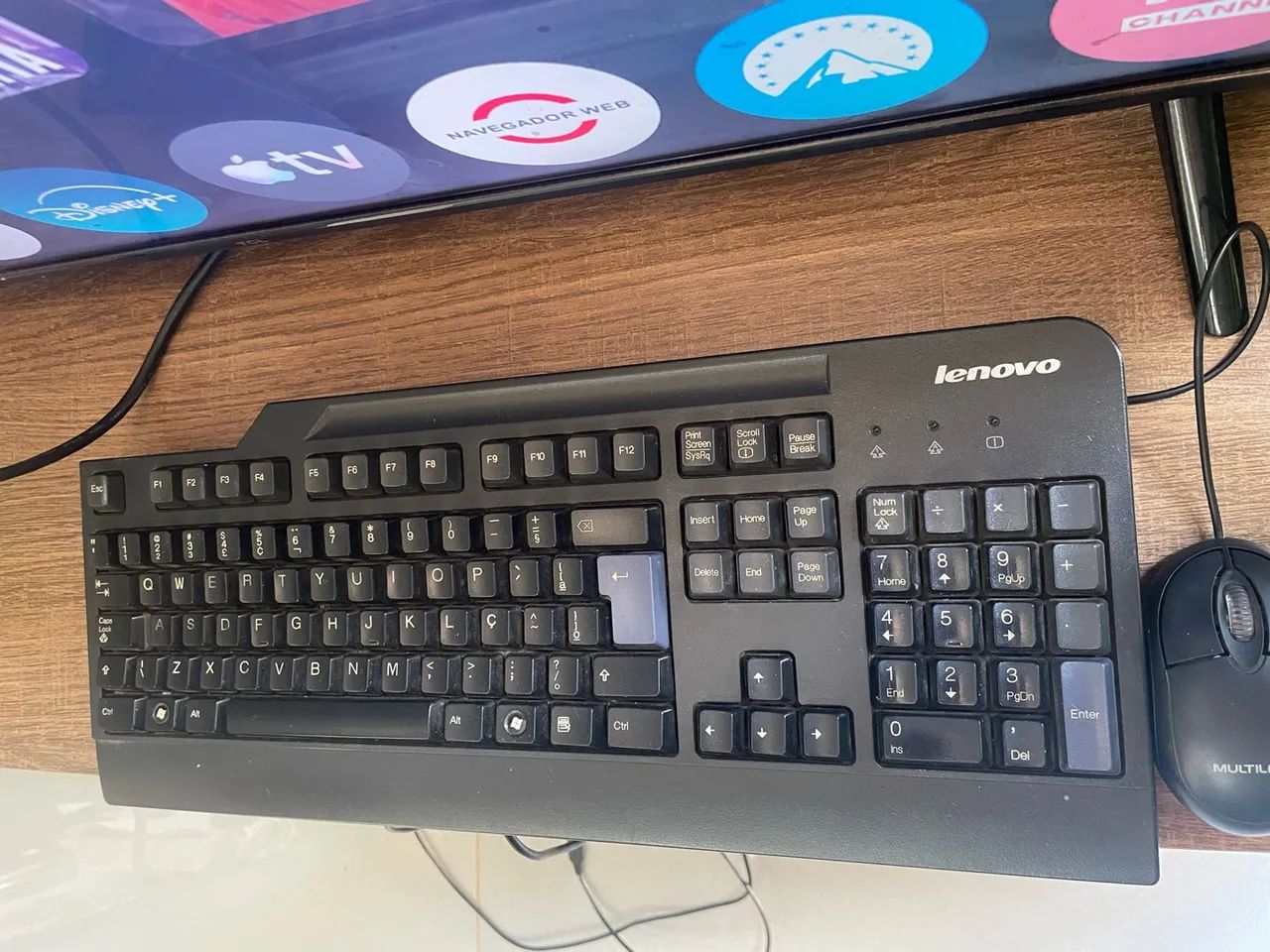 TECLADO LENOVO + MOUSE MULTILASER - R$ 80 - Foto 3