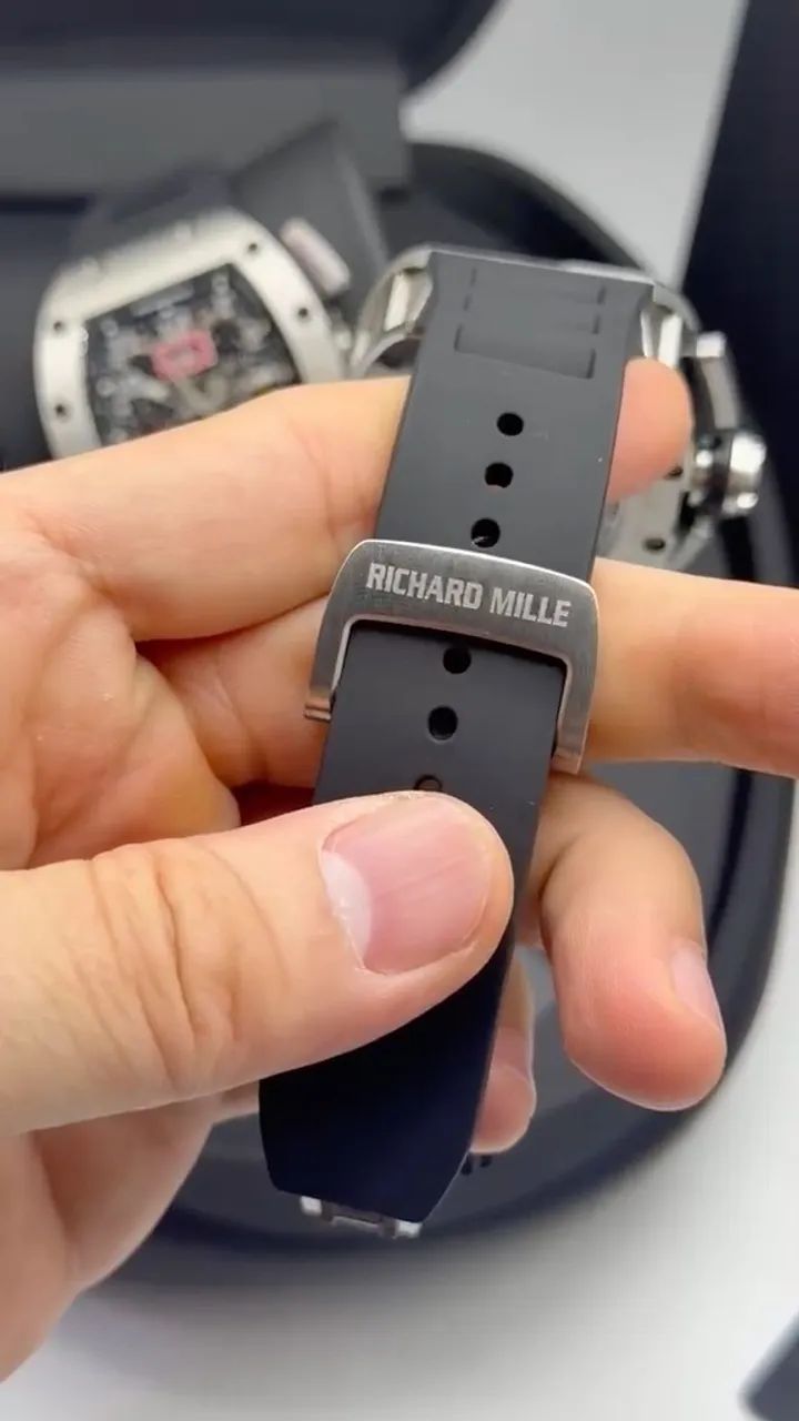 Richard Mille Automático Preto/Prata - Foto 4