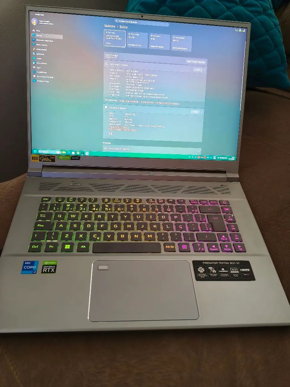 Notebook Gamer Predator Triton 300 SE i7 Rtx - Foto 3