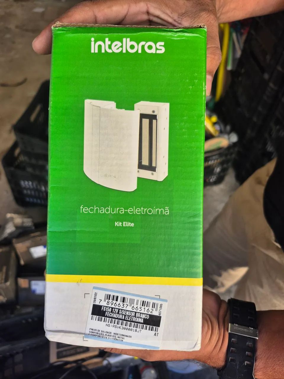 Eletroimã intelbras FS150 sem sensor branco - Foto 2