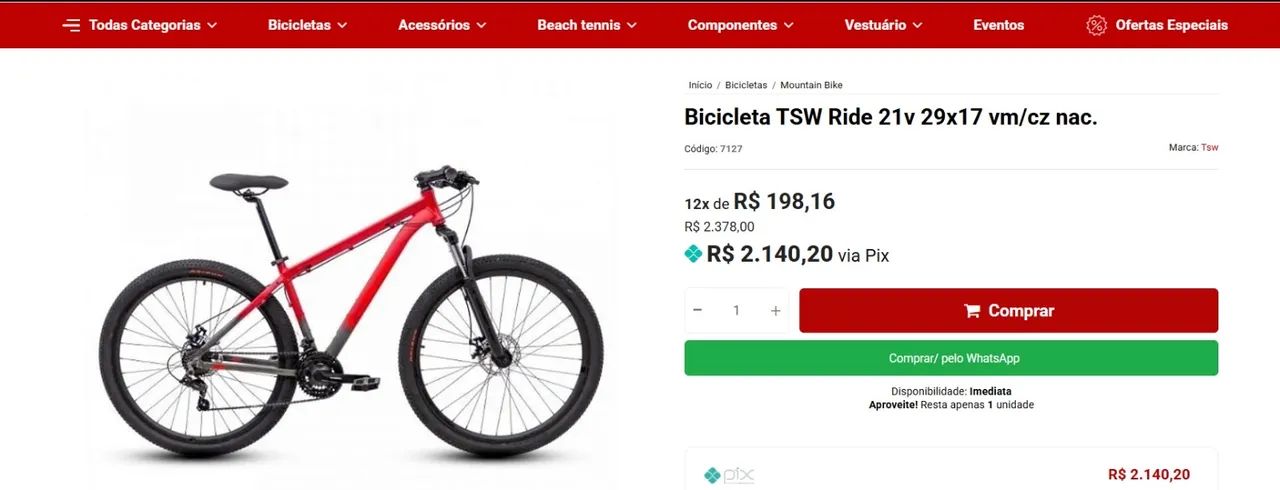 Bicicleta TSW RIDE aro 29 - Foto 4