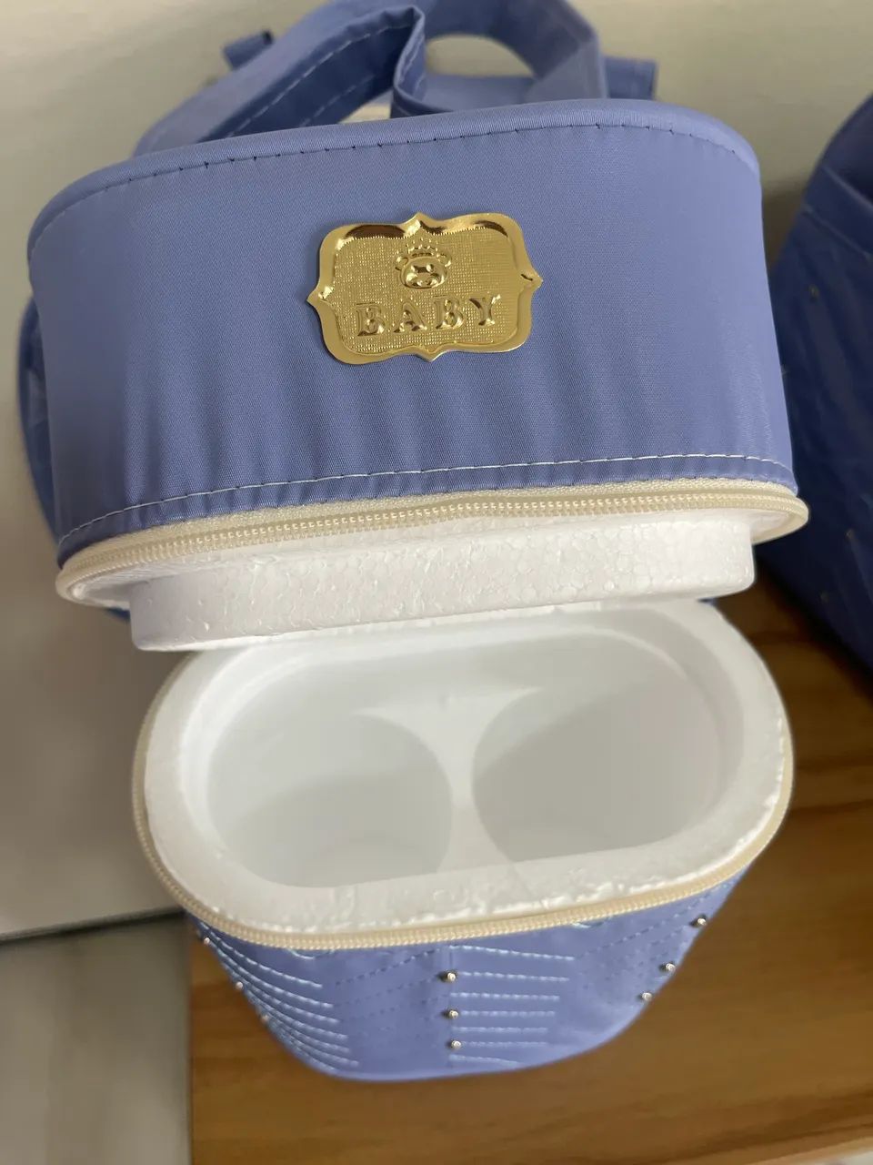 Kit Bolsa Bebê Azul - Foto 5