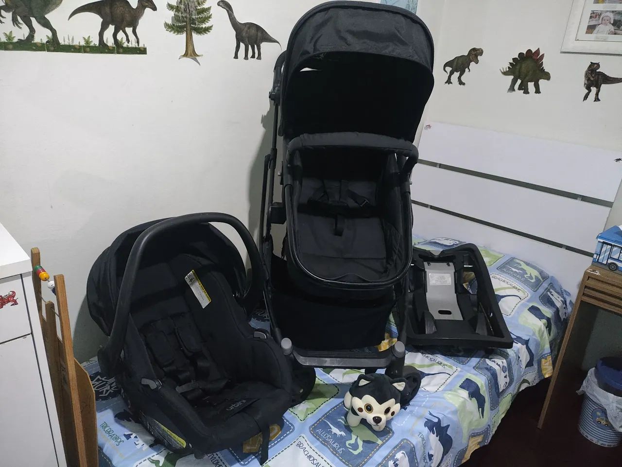 Carrinho Travel System URBINI IMPORTADO + Bebê Conforto + Base Veicular ? completo