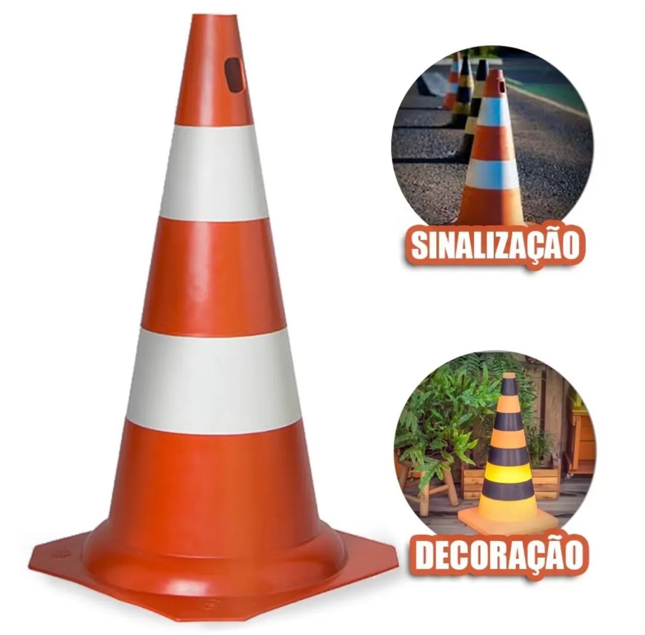 Carrinho, cones e calço de rodas  - Foto 3