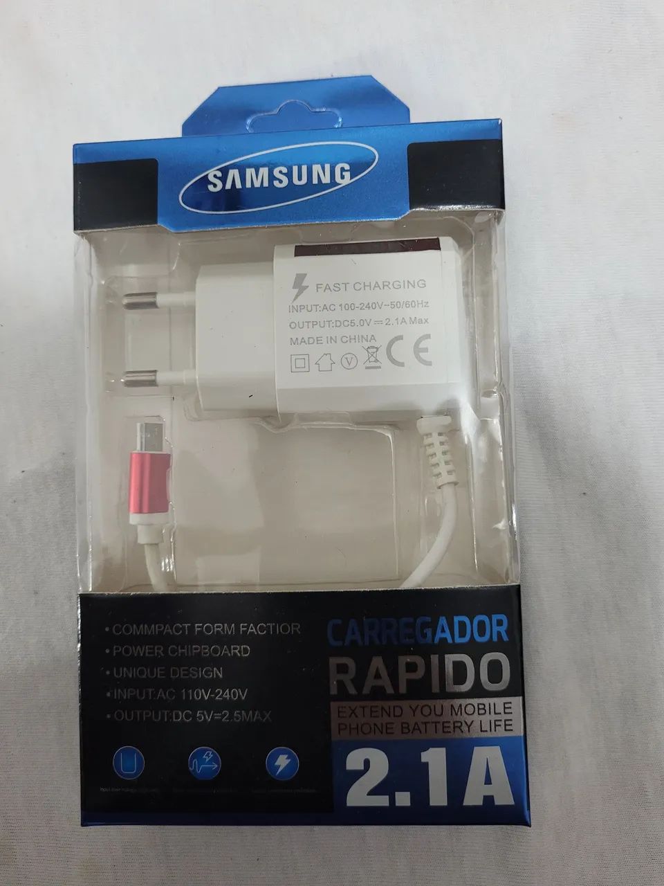 CARREGADOR SAMSUNG MICRO USB - 20 UNIDADES