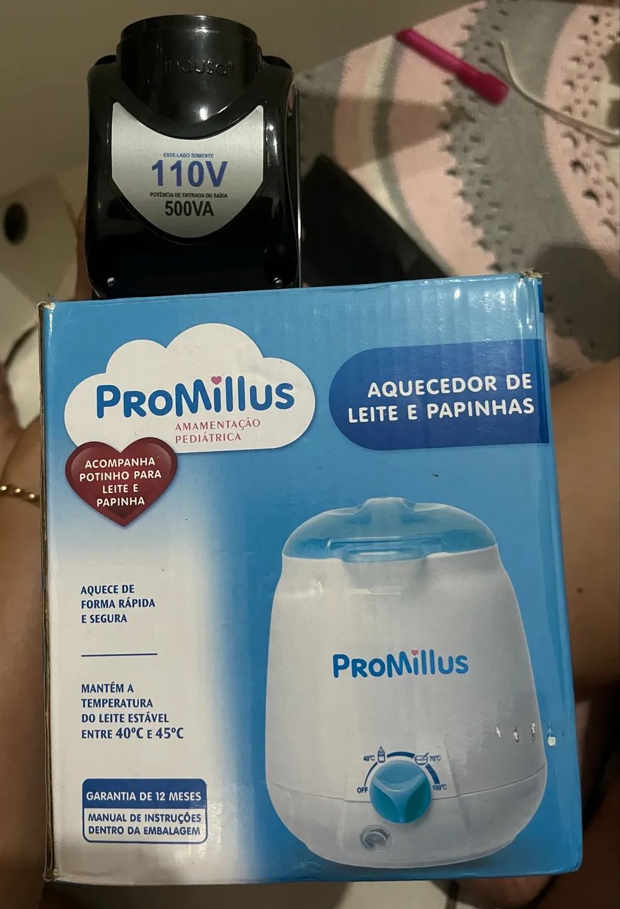 Aquecedor de Mamadeira e Papinha 110v com conversor - Foto 3