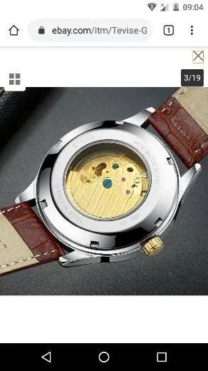 Relogio tevise automatico esqueleto - Foto 2