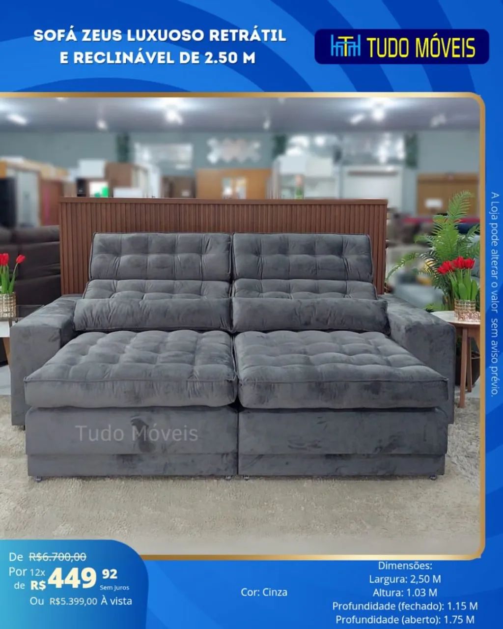 SOFA ALTO PADRÃO COM MOLAS E PILLOWTOP  - Foto 2