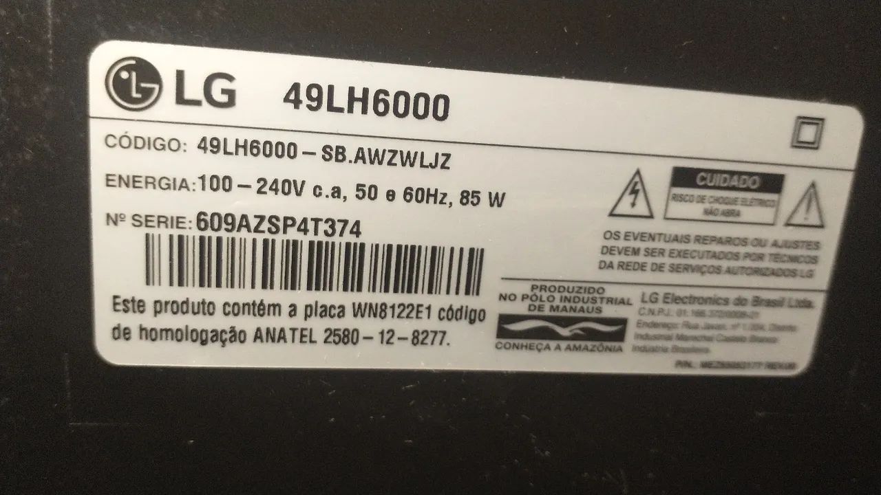 TV LG Smart 49 polegadas webos  - Foto 5