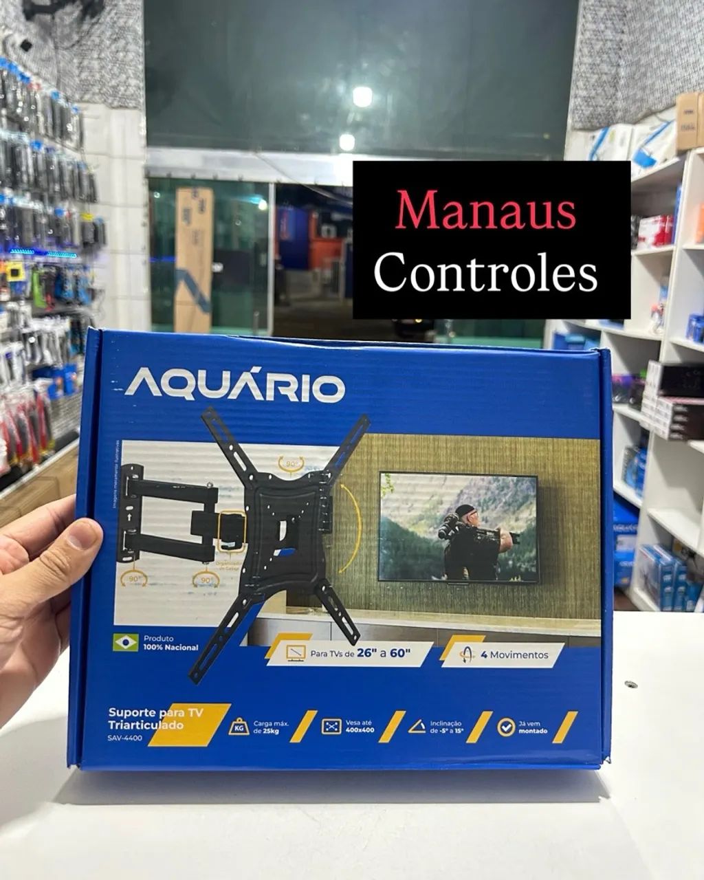 Suporte Tv Tri Articulado 26 A 60 Polegadas Reforçado