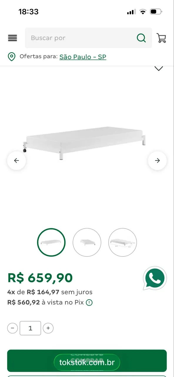 Cama solteiro + colchão Imperdível  - Foto 2