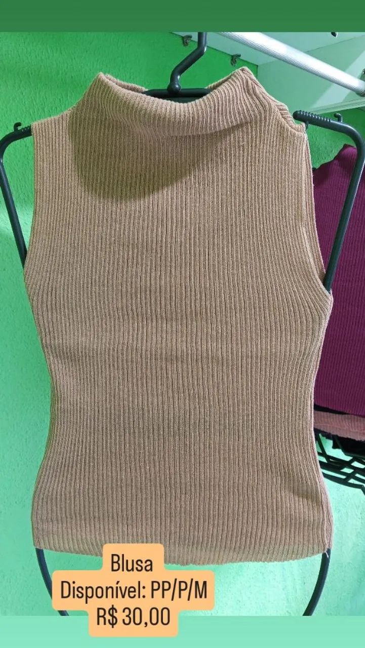 Blusas femininas no tricô  - Foto 5
