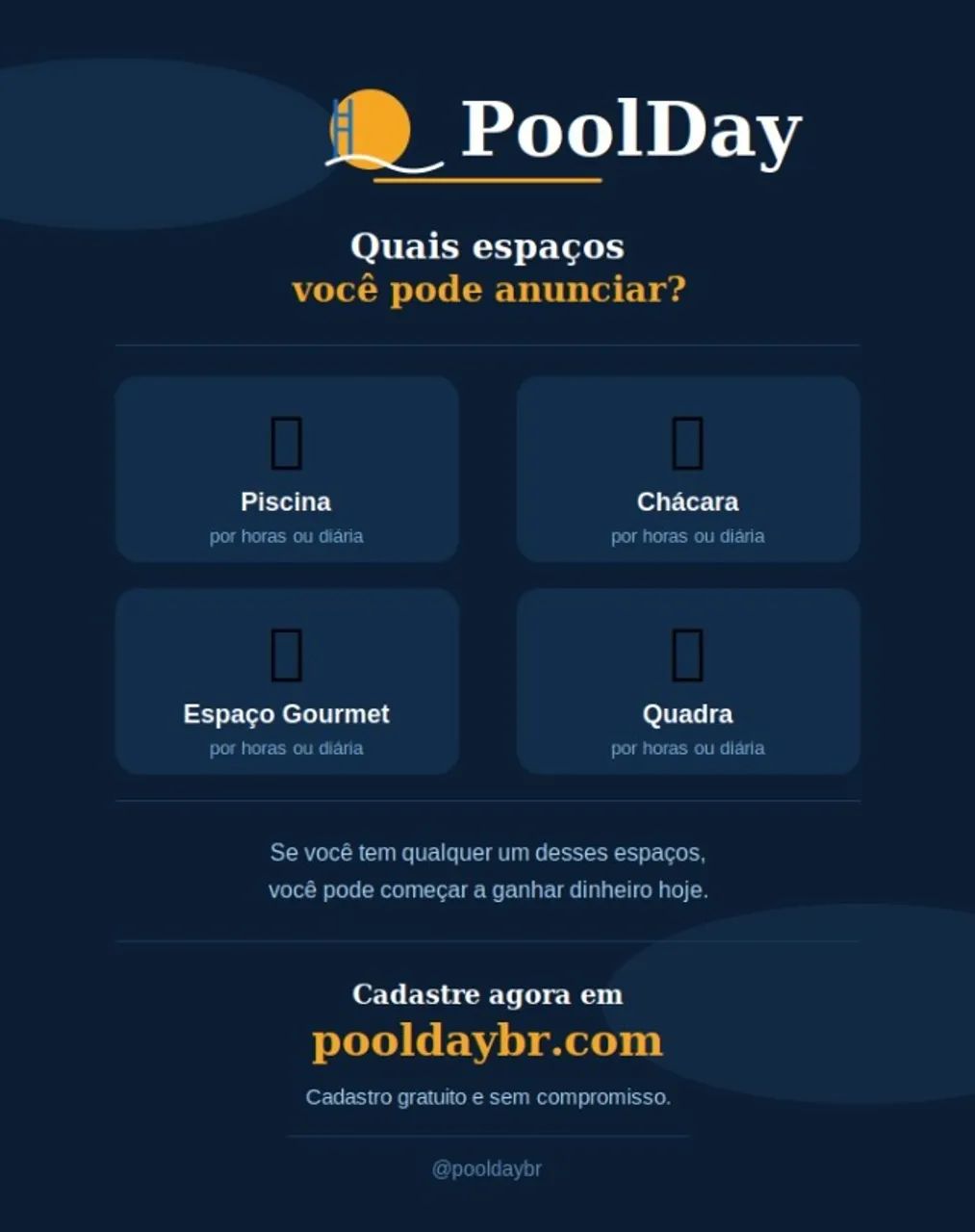 Cadastre sua piscina ou chácara e ganhe dinheiro extra ? PoolDay - Foto 3