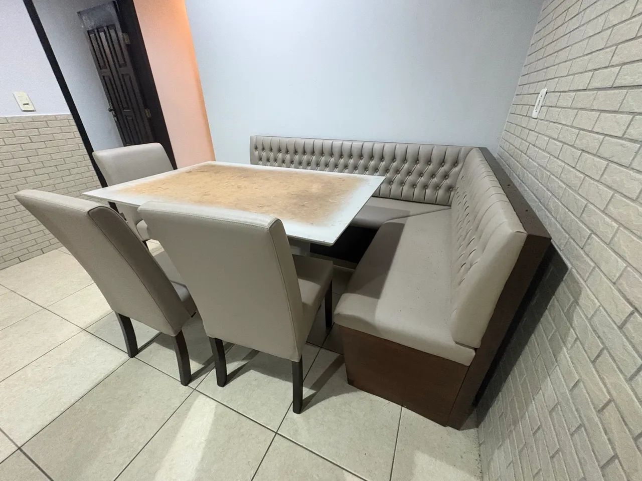 Mesa 6 Lugares Canto Alemão 