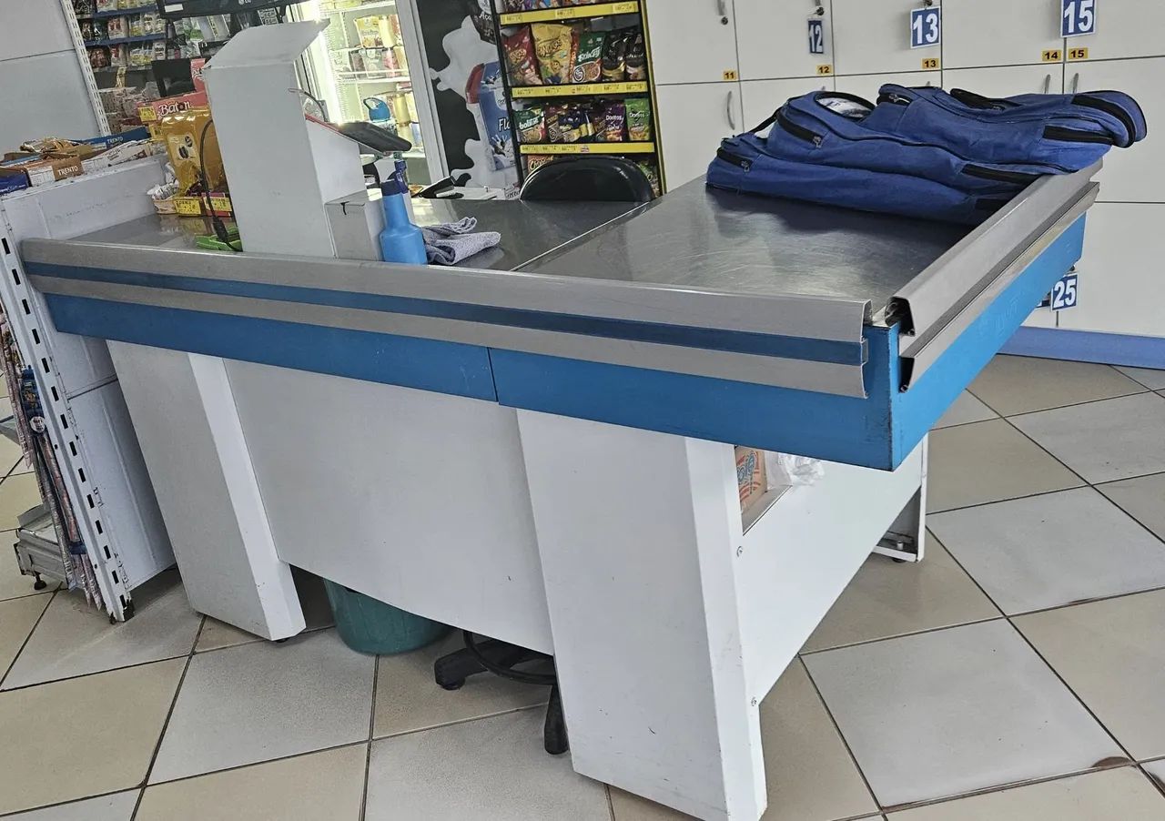 2 caixa pdv de supermercado/ mercado azul para atendimento  - Foto 2