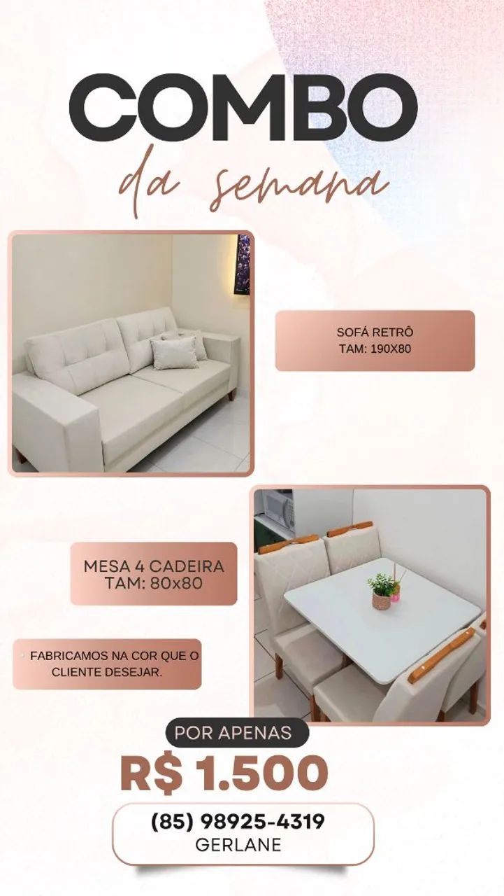 ?MESA E SOFÁ ?
