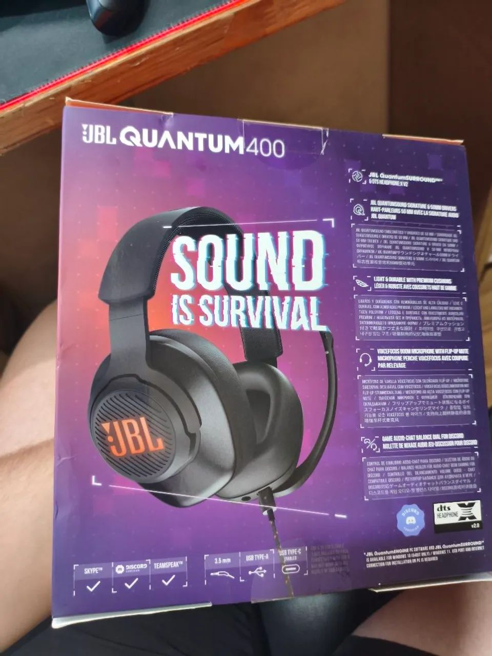 Headset JBL Quantum 400 lacrado - Foto 3