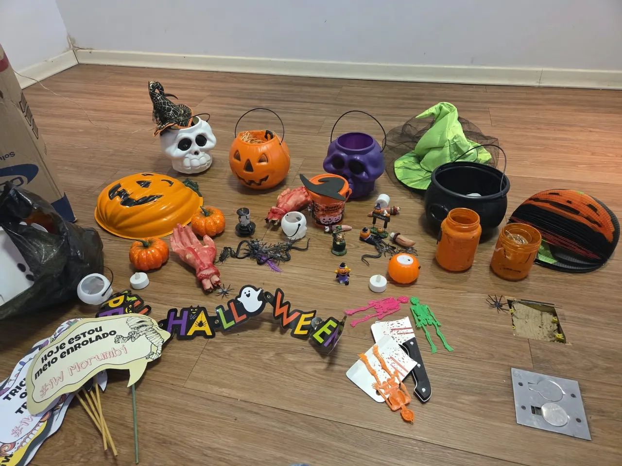 Decoracao halloween varios itens