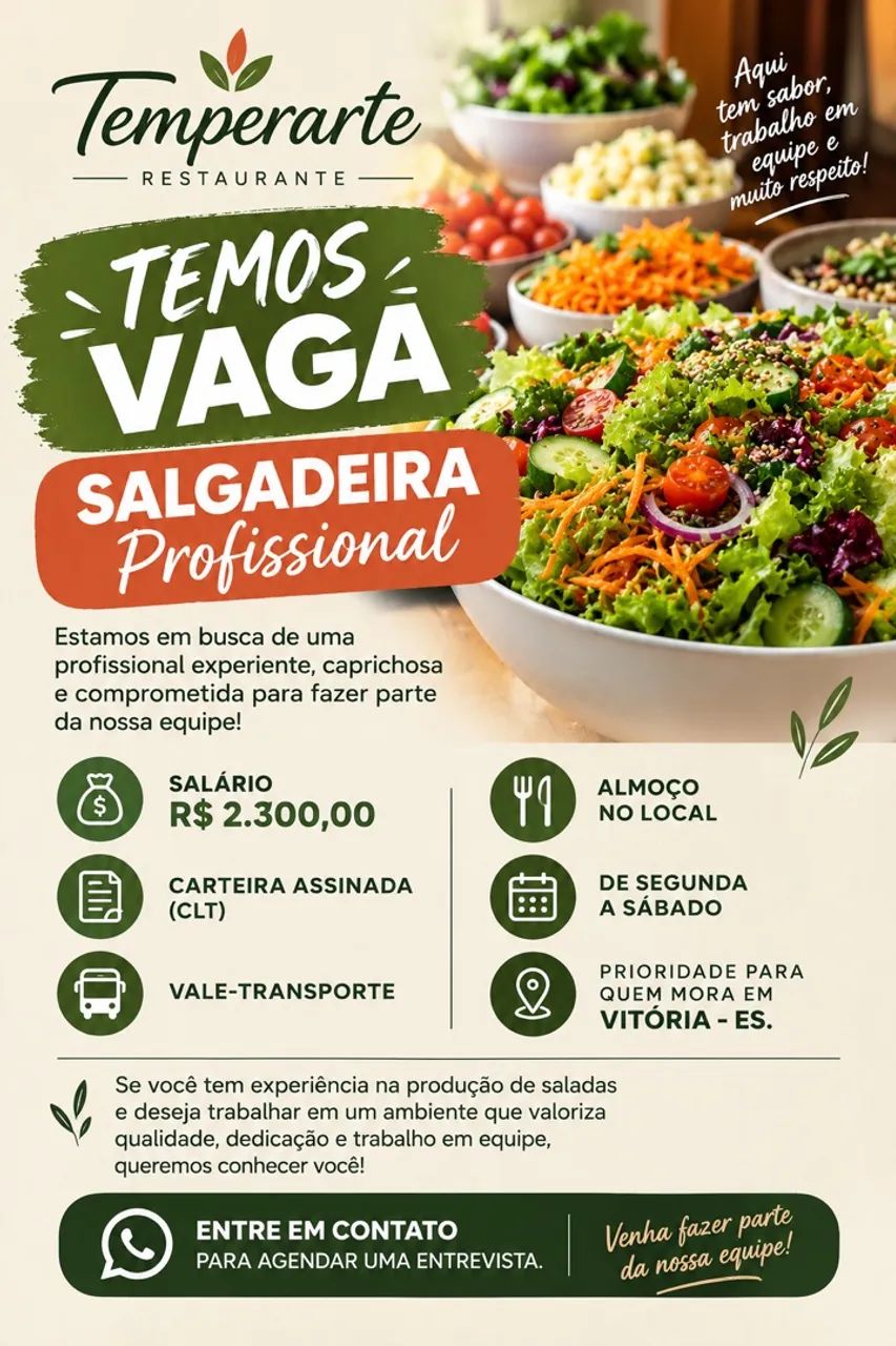 Vaga saladeira 