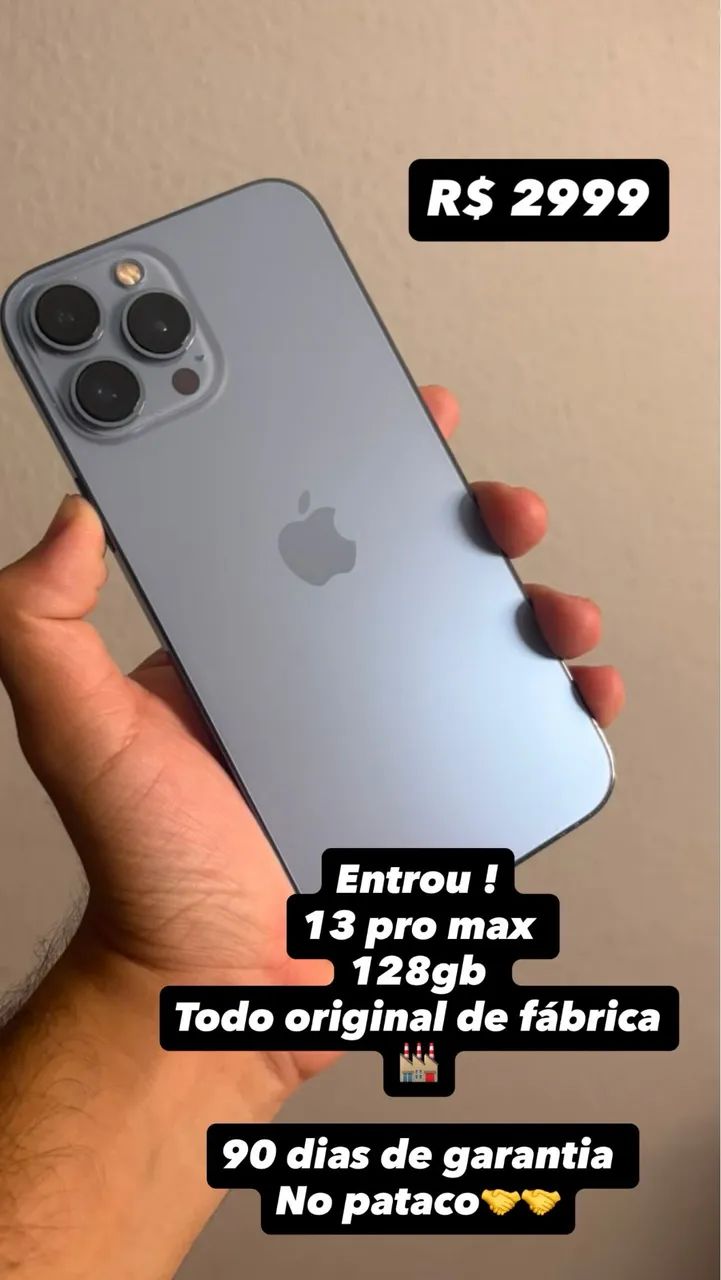 iPhone 13 Pro Max 128gb+garantia - Celulares e Smartphones
