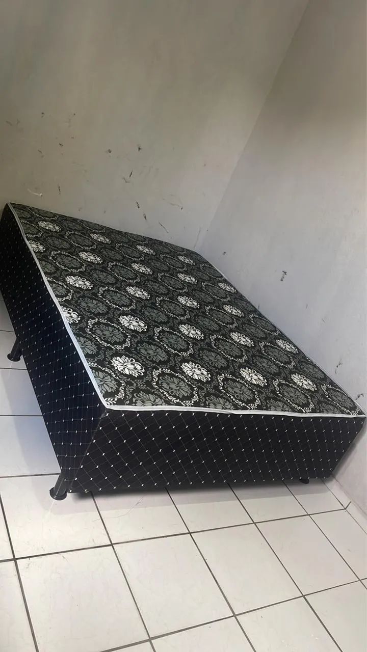 Cama box casal colchão nova barata - Foto 3