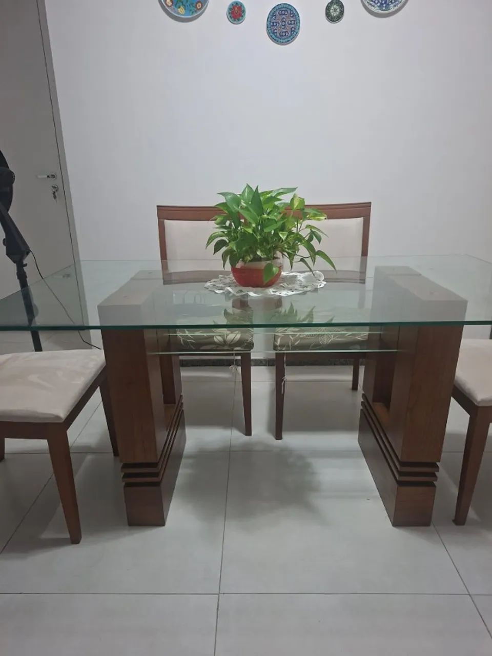 MESA DE JANTAR RETANGULAR COM 6 CADEIRAS -origem Lar Shoping - Foto 5
