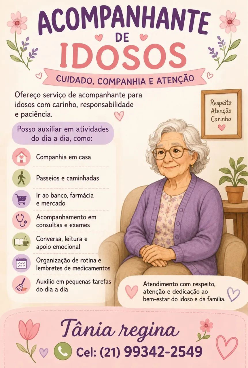 Acompanhante para idosos 