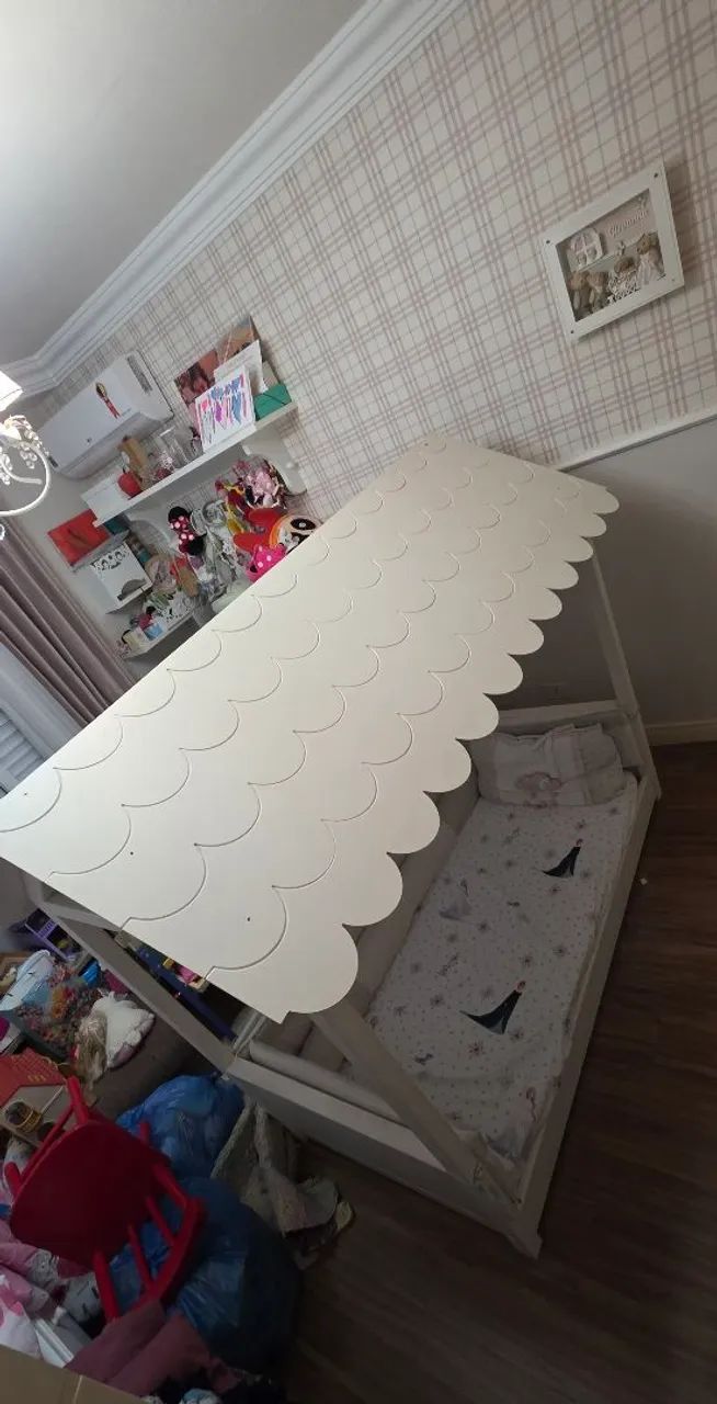 Cama montessoriana com telhado - Foto 2