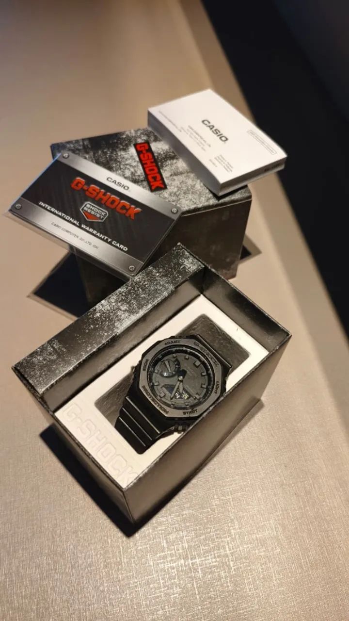 Relógio Cassio G-Shock Preto Ga-2100 - Original 