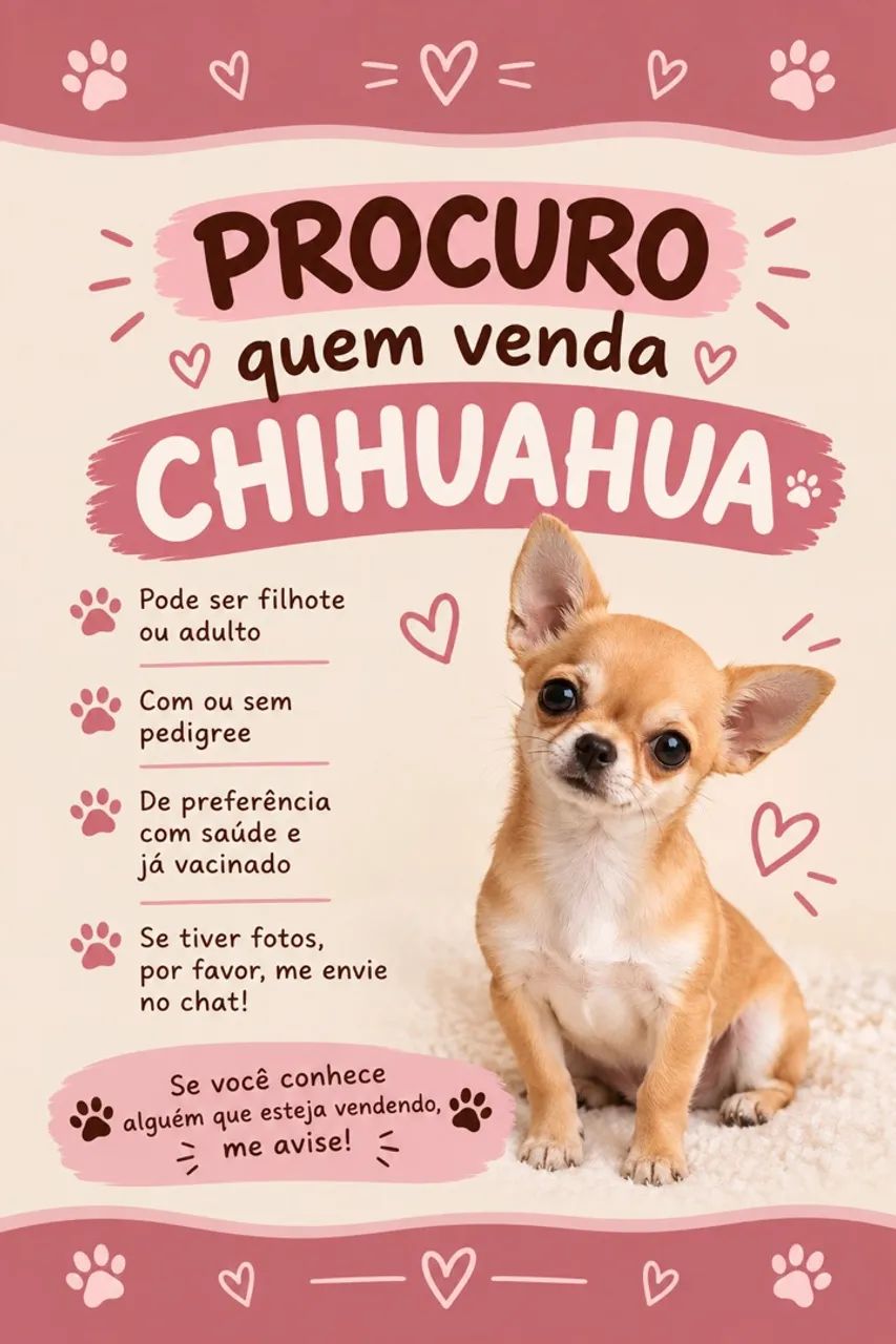 Quero comprar chihuahua 