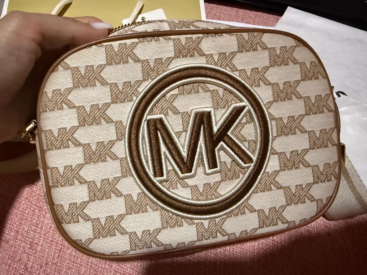 Bolsa Transversal Jet Set Logo Média - Michael Kors - Foto 4