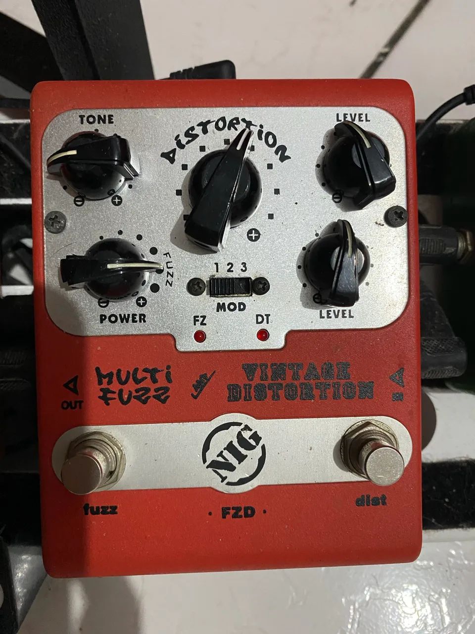 Pedal NIG Multi Fuzz e Vintage Distortion