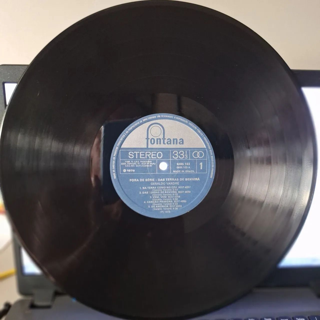 LP Geraldo Vandré - Das Terras de Benvirá | Disco MINT | Capa VG - Foto 3