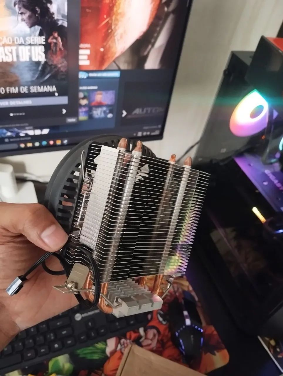 Kit Ryzen 5 3600, placa mãe B550m e SSD 512 - Foto 4