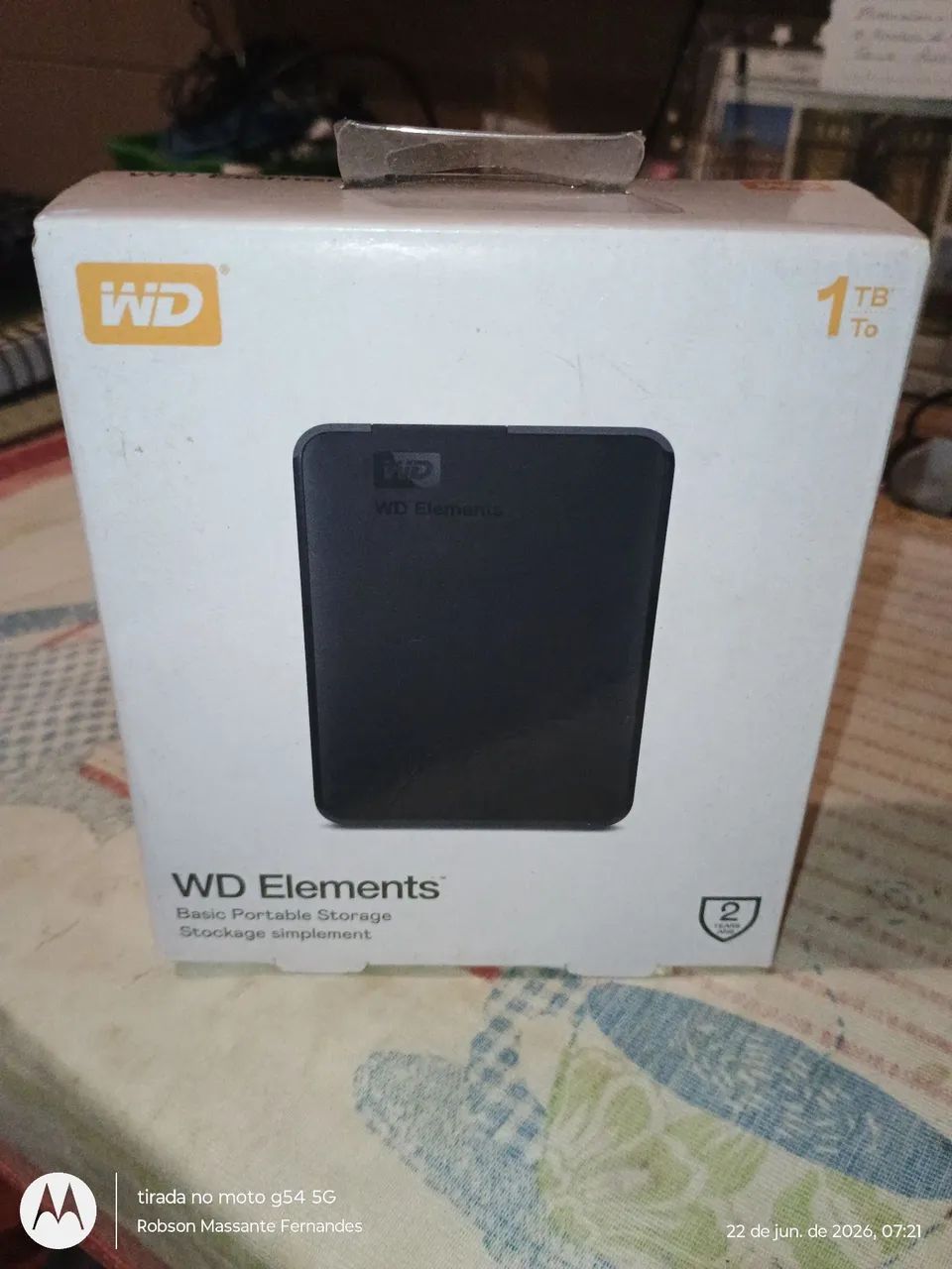 HD Externo WD Elements 1TB