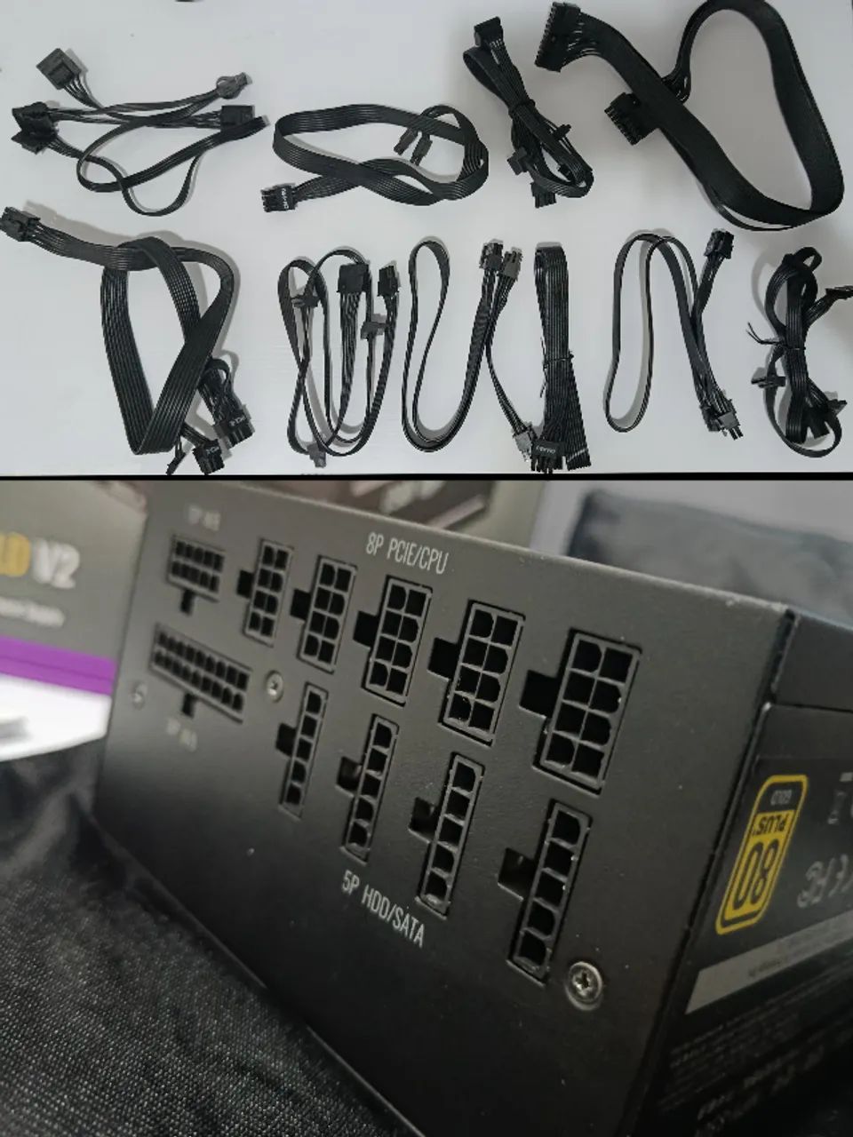 Fonte Cooler Master V850 V2 850W - COM DEFEITO - LEIA A DESCRIÇÃO - Foto 5