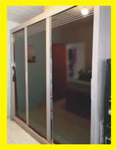 Guarda roupas de casal com 3 portas de correr - Foto 5