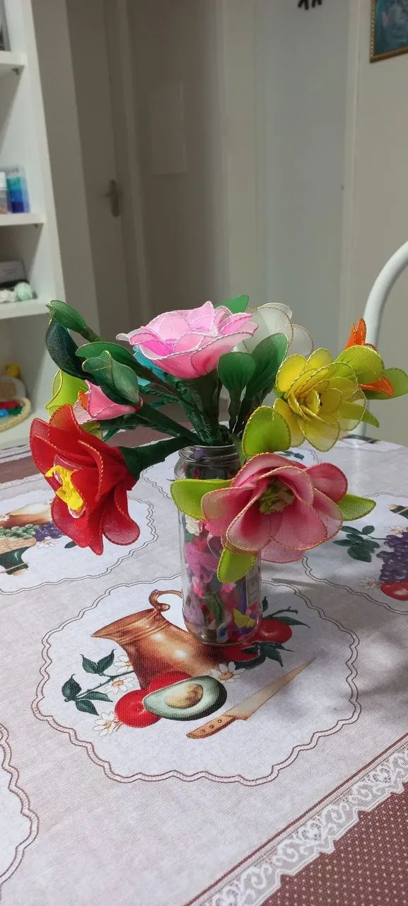 Flores e buque fio de seda  - Foto 3