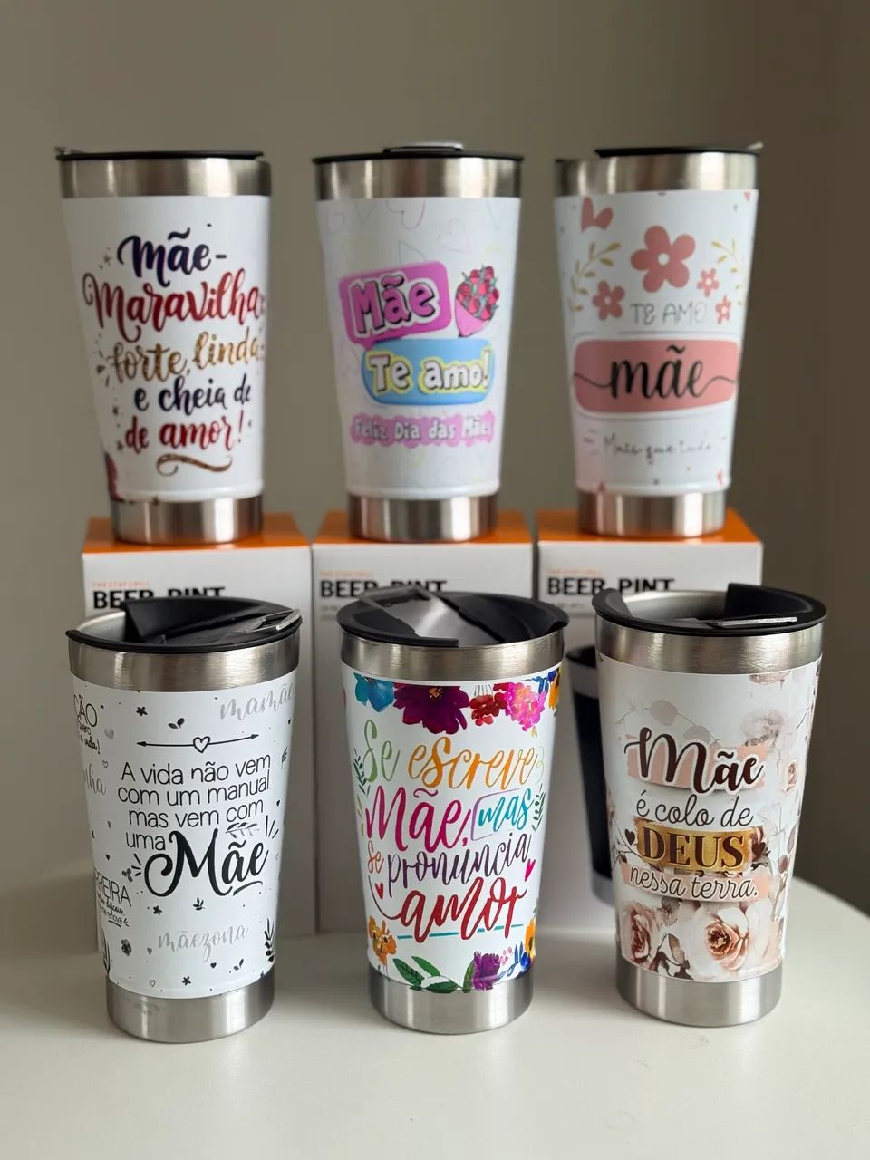 Copos térmicos para mamãe 