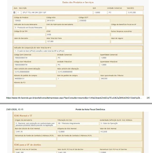 Ar-Condicionado TCL Quente e Frio 24.000 BTUs 220V ano 2023 - Foto 3
