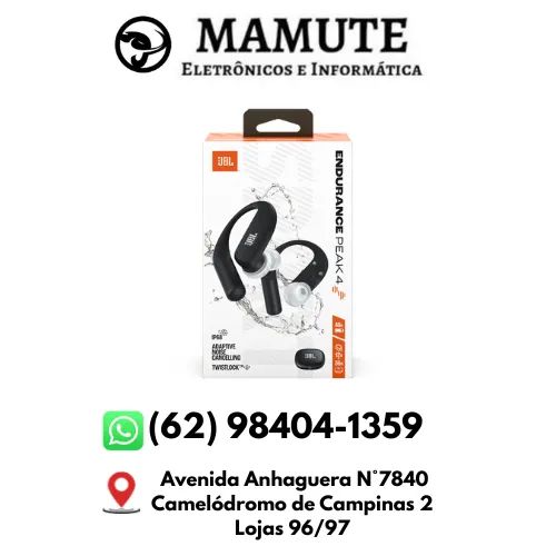 Fone de Ouvido JBL Intra Auricular TWS Bluetooth Endurance Peak 4 