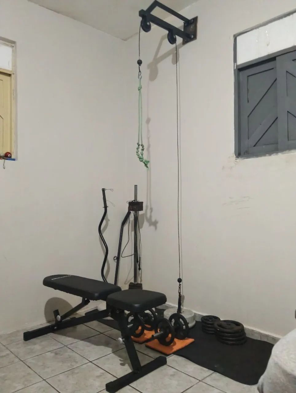 Kit academia para casa 100kg - Foto 2